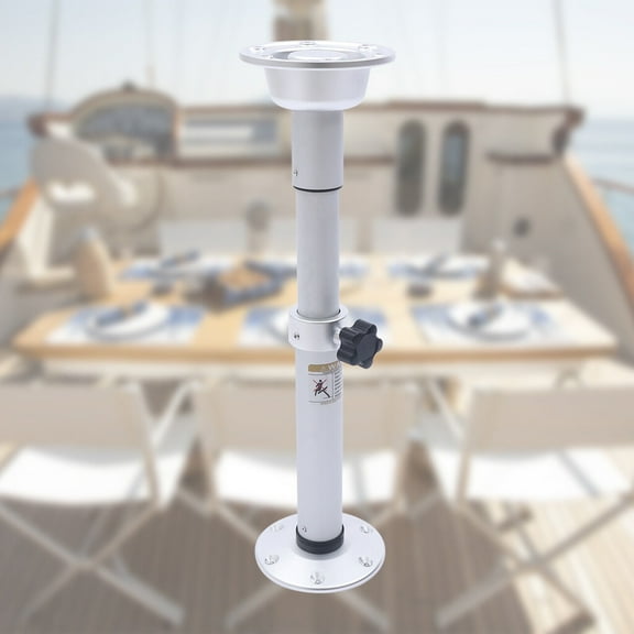 Height Adjustable Table Pedestal Stand Base for RV Marine Boat Caravan Table Leg