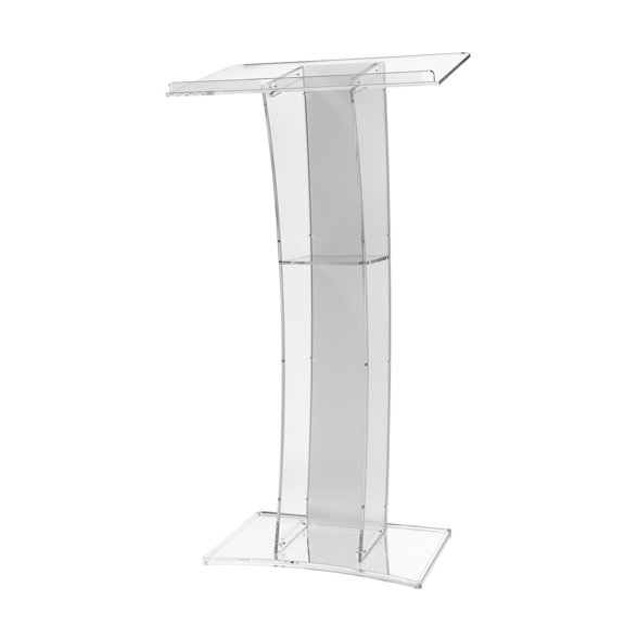 CNCEST Lectern Event Conference Acrylic Podium Pulpit Transparent Pulpit for Church School