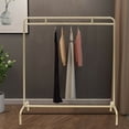 thumbnail image 1 of CNCEST Metal Clothes Rack Clothing Display Stand Bedroom Freestanding Garment Gold Rack, 1 of 12