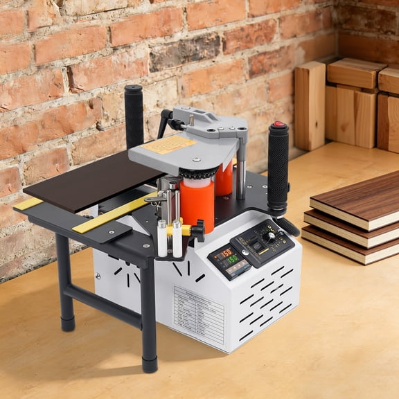 Portable Woodworking Edge Banding Machine Double Glue Edge Bander 110V 5m/min
