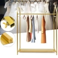 thumbnail image 1 of CNCEST Square Metal Garment Rack Gold Clothing Rack Wedding Dress Bridal Clothes Stand Gold, 1 of 9