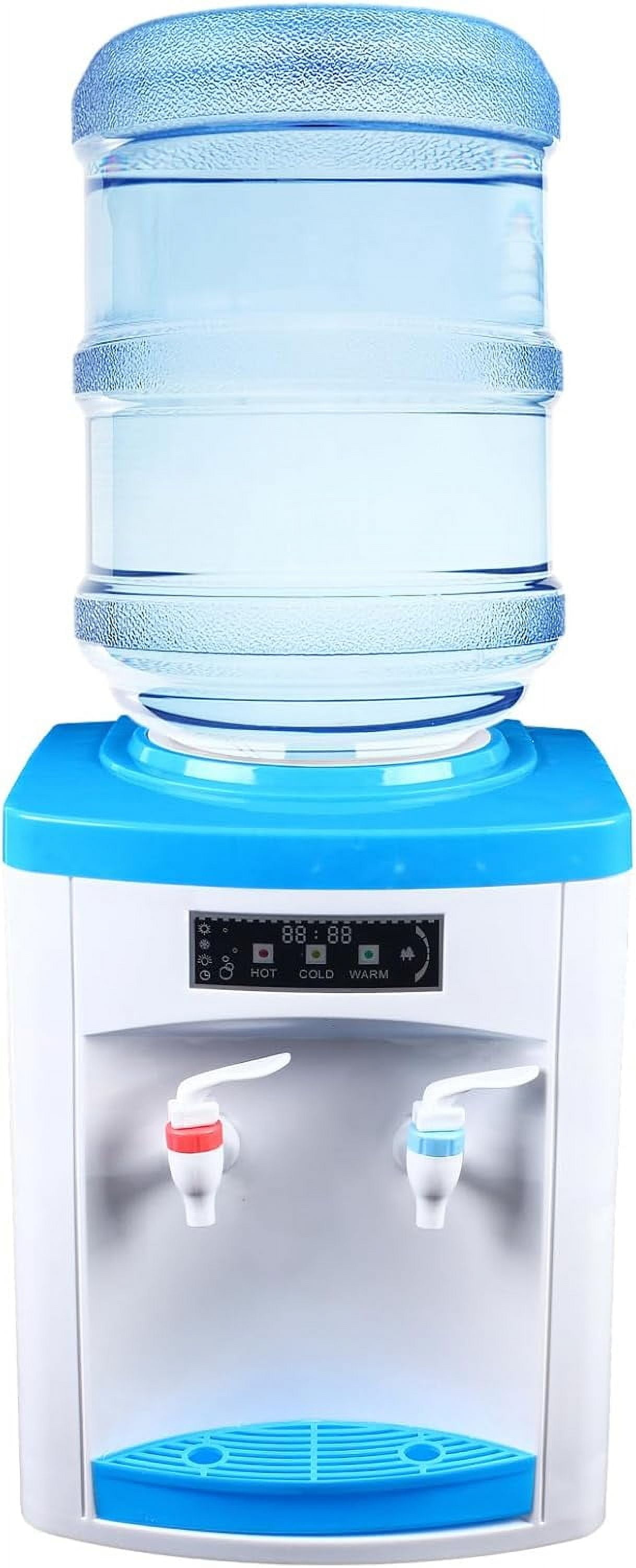 CNCEST Tabletop Water Cooled Drinking Machine,110 V 550 W Electric Hot and Cold Water Cooler Dispenser for Home Office Coffee Tea Bar Dorm Room