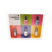 CND Creative Play Nail Lacquer Set Read My Tulips, Kiss + Teal, Glittabulous, I Blanked Out, Got A Light? each 3.7 mL.
