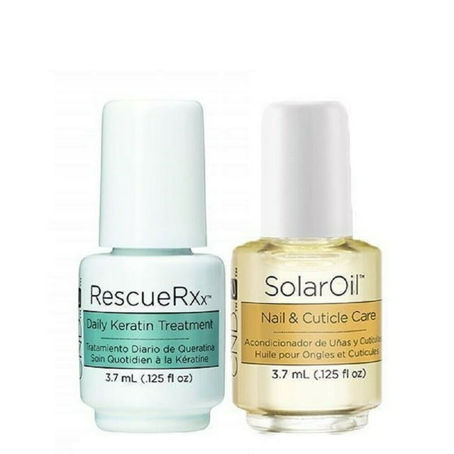 CND RescueRxx Daily Keratin Nail Treatment Mini + Solar Cuticle Oil