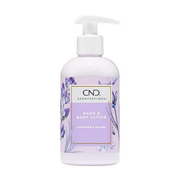 CND Scentsations Hand & Body Lotion, Deep Moisturizing and Hydrating Formula for Dry Damaged Skin, Lavender & Jojoba, 8.3 fl. oz