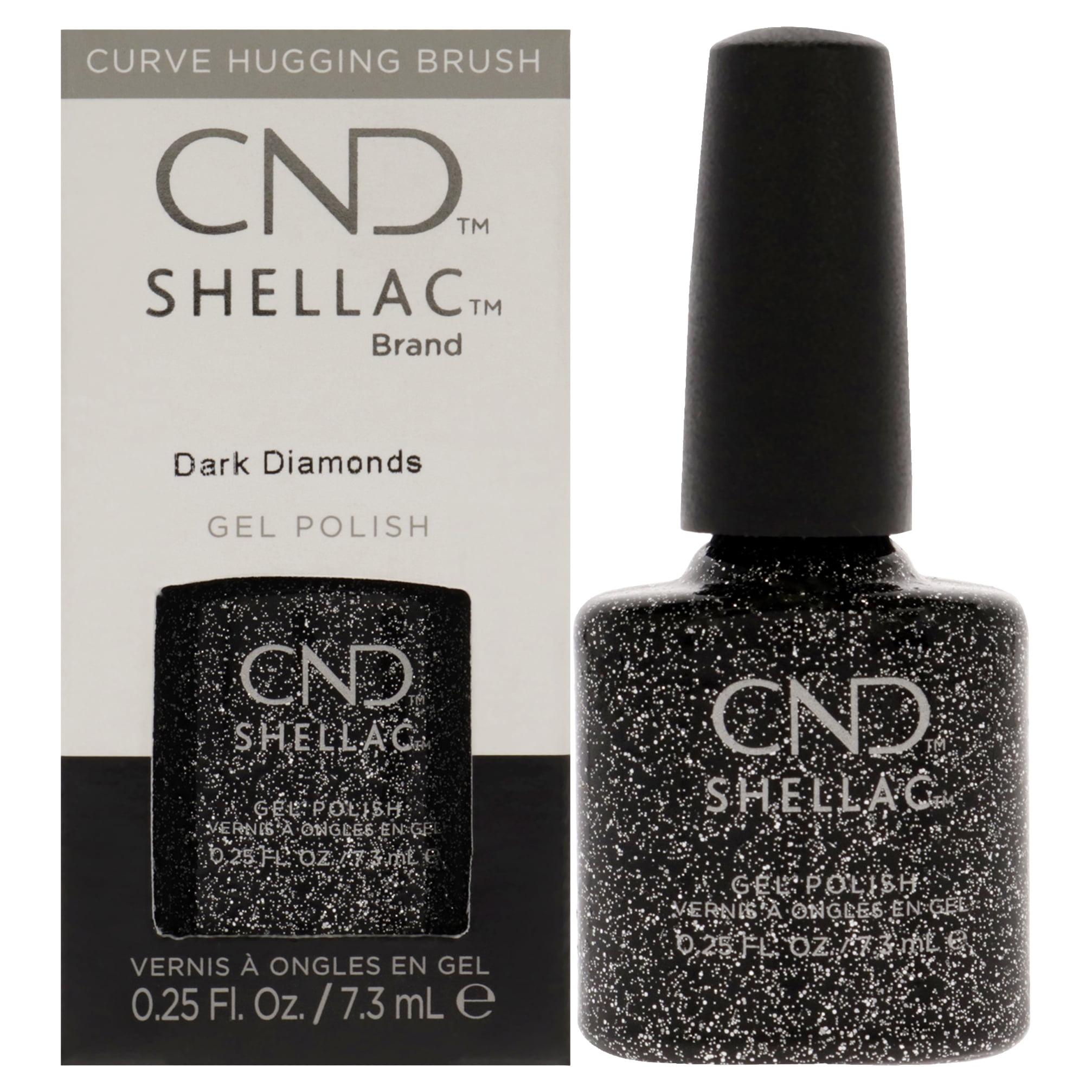 CND Shellac Brand 14+ Day Nail Color Color Coat Dark Diamonds .25FLOz