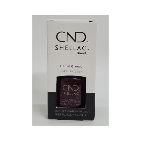 CND Shellac Brand 14+ Day Nail Color Color Coat Garnet Glamour .25FLOz