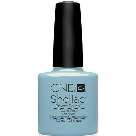 CND Shellac Gel Nail Polish, Azure Wish, 0.25 Fl Oz