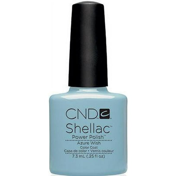 CND Shellac Gel Nail Polish, Azure Wish, 0.25 Fl Oz