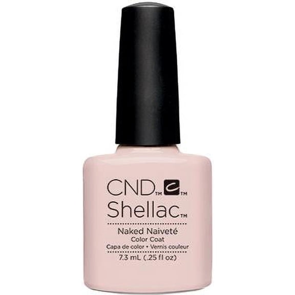CND Shellac Gel Nail Polish, Naked Naivete, 0.25 Fl Oz