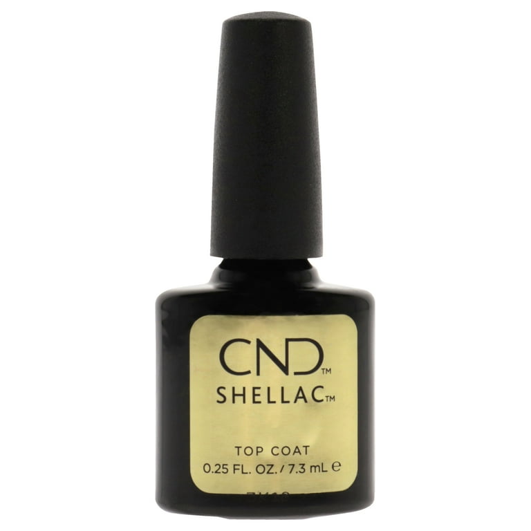 CND Shellac UV Cured Gel Nail Polish, Top Coat, Fl Oz