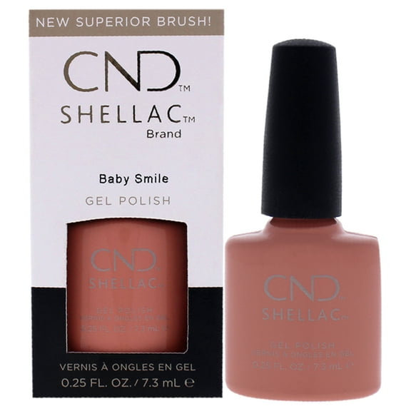 CND Shellac Nail Color - Baby Smile, 0.25 oz Nail Polish