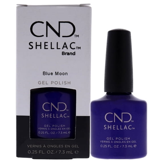 CND Shellac Nail Color - Blue Moon Nail Polish 0.25 oz