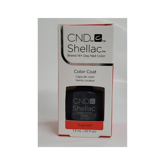 CND Shellac Nail Gel Polish Asphalt .25oz/7.3mL