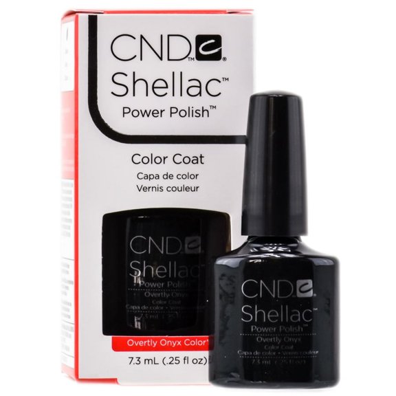 CND Shellac Power Polish Color Coat - Color : Overtly Onyx