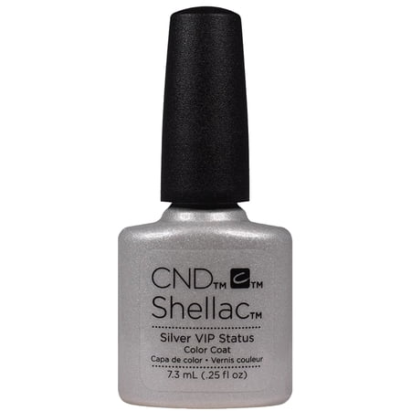"CND Shellac Silver VIP Status Gel Polish, 0.25 fl. oz."