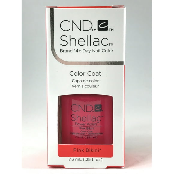 CND Shellac UV Gel Nail Polish Pink Bikini 0.25 oz.