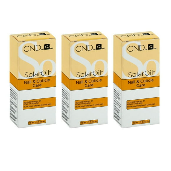 CND Solar Oil - Nail & Cuticle conditioner 0.5 oz Pack of 3