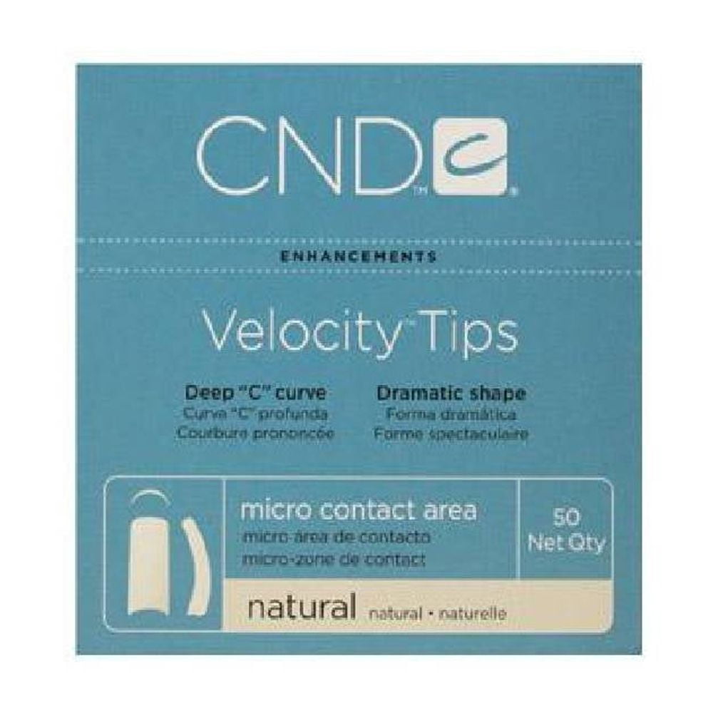 CND Velocity Tips 50pcs - Natural #10 - Walmart.com