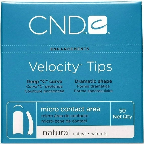 CND Velocity Tips 50pcs - Natural #2