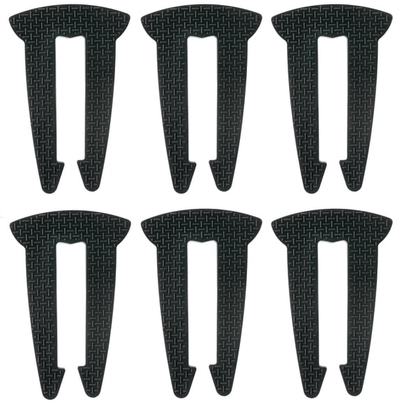 CNDRLEF Stove Knob Locks for Push-Turn Range Knobs, 6 Pack Heat-Resistant Silicone Guards, Tool-Free Install, Fits 4-12mm Clearance