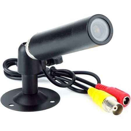 CNDST Mini Hidden Pinhole Bullet Surveillance Camera 1200TVL with Bracket, 1