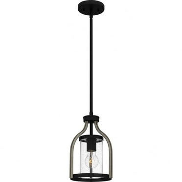 Quoizel Cornelia 1-Light Matte Black Mini Pendant Light