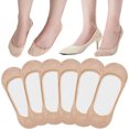 thumbnail image 1 of CNEJRHG 12 Pairs No Show Socks for Women Flat Low Cut Invisible Non Slip Socks Ultra Ankle Liner Footies Anti-slip Hidden Socks Khaki, 1 of 7