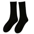 thumbnail image 1 of CNEJRHG 1Pair Mens Cotton Socks Summer Sweat Absorbent Mid Tube Socks lack Business Sports Casual Above Ankle Crew Stockings Black, 1 of 3