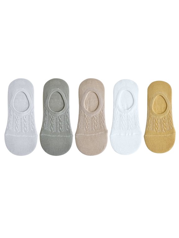 1Pair No Show Low Cut Mesh Ventilating Liner Socks for Women, Non Slip Breathable Flat Socks, Moisture-wicking Invisible No See Sock, Women Soft Boat Socks Green