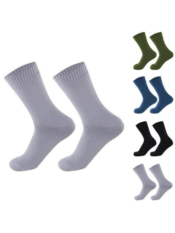 1Pairs Above Ankle Athletic Socks for Women Men Vertical Rib Socks for Sports Running Gym Breathable Mid Tube Antifreeze Ski Warm Socks Black