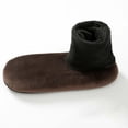 thumbnail image 1 of CNEJRHG 1Pairs Womens & Mens Winter Home Socks Slipper Socks Floor Dance Socks Padded Thickened Warm Cozy Fleece Booties with Non Slip Bottom Coffee, 1 of 7