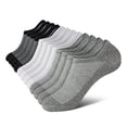 thumbnail image 1 of CNEJRHG 3 Pairs No Show Socks for Men, Invisible Low Cut Liner Cushioned Cotton Socks, Size 6-10 Shallow Cut Quick Drying Boat Socks White L, 1 of 3