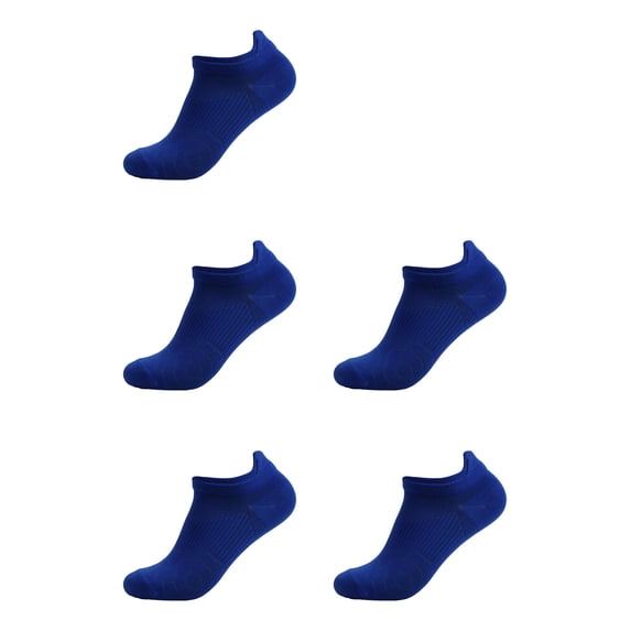 CNEJRHG 5Pairs Women Men Athletic Socks No Show Unisex Ankle Running Socks Low Cut Sports Hiking Socks,Size 5-13 Z1 Blue 5x