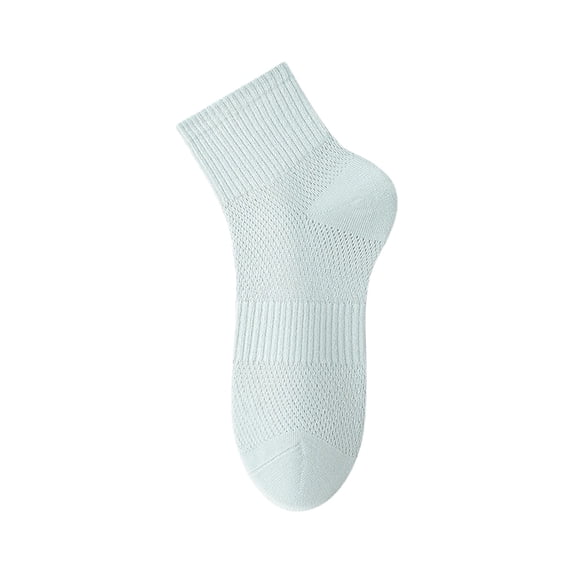 CNEJRHG Men's Women's Athletic Crew Above Ankle Socks 1Pair Combed Cotton Compression Arch Support Short Tube Socks Light Green