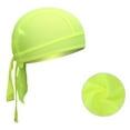 thumbnail image 1 of CNEJRHG Women's Men's Cooling Do Rags Sweat Wicking Skull Caps Rag Breathable Motorcycle Dew Head Wrap Yellow, 1 of 5