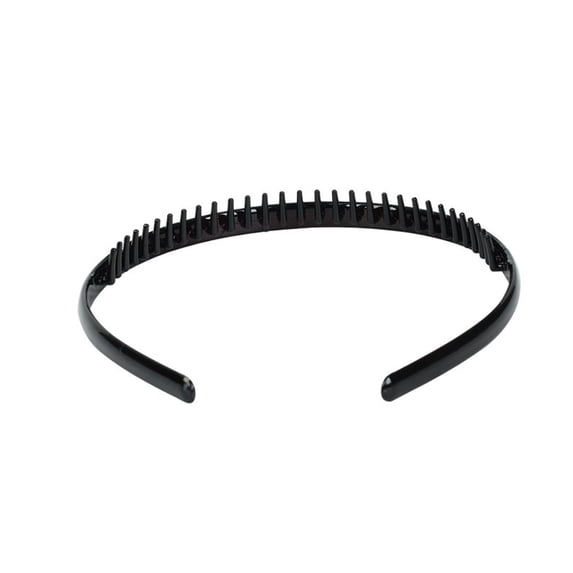 CNEJRHG Women's Men's Plastic Teeth Headbands Wavy Hair Band Non Slip Head Hoop Comb for Daily Formal Dress up wear Black