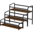 thumbnail image 1 of CNF Coffee Syrup Rack Organizer, Wine Racks, Spice Racks,3-Tier (Magnetic Connection) 12 Bottles Storage Shelves for Syrup Bottle Holder Stand for Coffee Bar, Kitchen Countertop, Rustic Brown & Black, 1 of 9