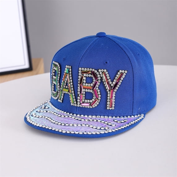 CNJKEHIUV Under $5 Baseball Cap Women Adjustable Original Sequins Classic Low Profile Cotton Hat Unconstructed Plain Cap Men Women Men Quick Dry Baseball Cap Blue One Size