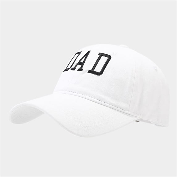 CNJKEHIUV Under 6$ Hot Sales Summer Sales Mom And Dad Hats Fathers Day Mom Dad Gifts Hat Embroidered Adjustable Baseball Caps Gift For Couples Parents White1