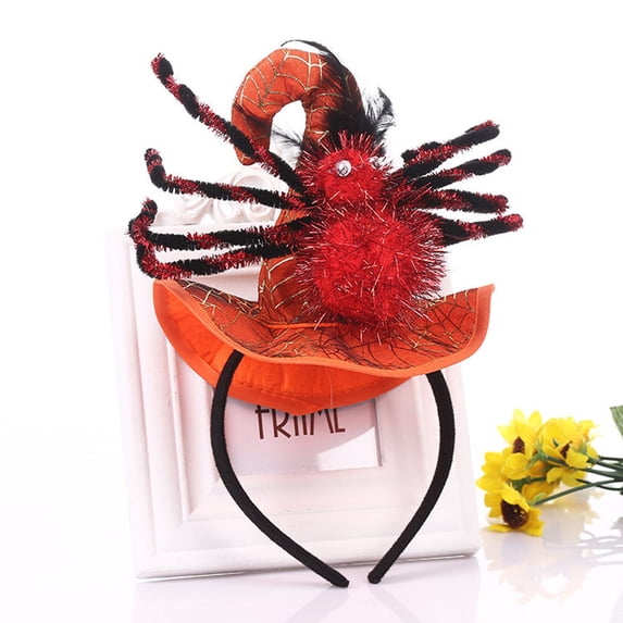 CNJKEHIUV Halloween Headband Under $2 Halloween Witch Hat Headband Masquerade Party Hair Accessory