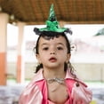 thumbnail image 1 of CNJKEHIUV Halloween Headband Under $2 Halloween Witch Hat Headband Sequin Lace Masquerade Party Hair Accessory, 1 of 5