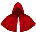 thumbnail image 1 of CNJKEHIUV Halloween Wraps Under $5 Halloween Cosplay Medieval Hooded Cloak Cape, 1 of 2