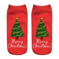 thumbnail image 1 of CNJKEHIUV Socks Under $1 Womens Christmas Socks 3D Print Short Ankle Socks Cute Santa Reindeer Holiday Gift Warm Winter Casual Soft, 1 of 1