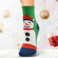 thumbnail image 1 of CNJKEHIUV Hot Sales Socks Under $1 Womens Fuzzy Slipper Socks Cartoon Non Slip Indoor Christmas Holiday Home Sleeping Gift, 1 of 2