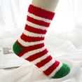 thumbnail image 1 of CNJKEHIUV Socks Under $1 Womens Fuzzy Slipper Socks Cartoon Print Non Slip Indoor Christmas Holiday Home Sleeping Gift, 1 of 3