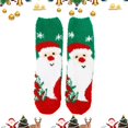 thumbnail image 1 of CNJKEHIUV Socks Under $1 Womens Fuzzy Slipper Socks Coral Velvet Fuzzy Non Slip Indoor Christmas Holiday Home Sleeping Gift, 1 of 3