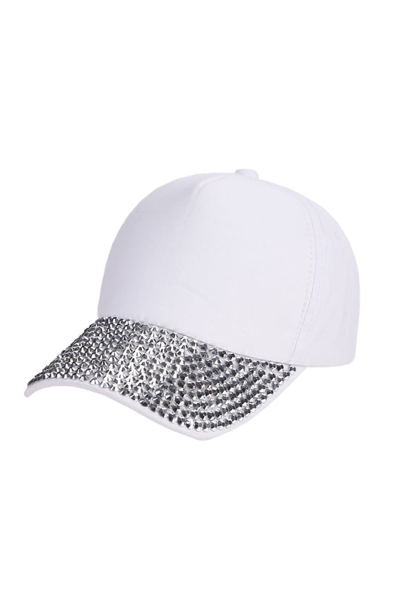 Under$12 Womens Baseball Caps, Washed Cotton Adjustable, Low Crown Baseball, Soft Breathable Hats for Casual Wear White One Size