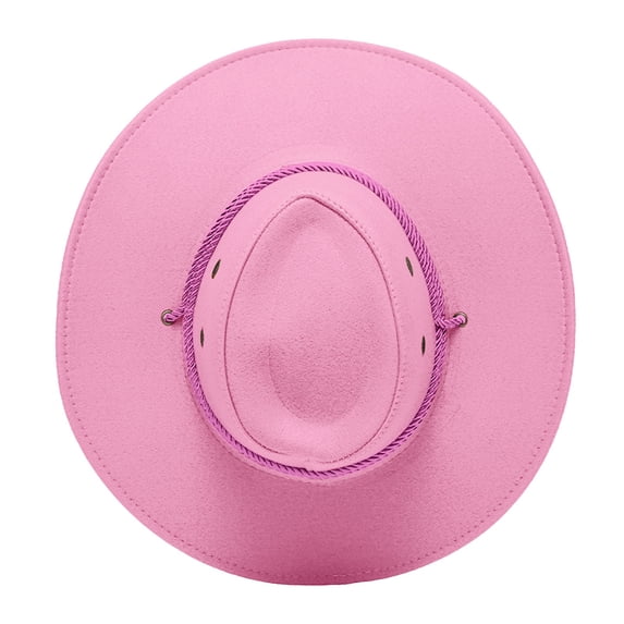 CNJKEHIUV Under 5$ Hot Sales Summer Sales Men Women Cowboy Hat Western Cap Wide Sunhat Winter Pink