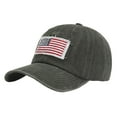 thumbnail image 1 of CNJKEHIUV Under 5$ Hot Sales Summer Sales Men Women Hat Fashion Baseball Cap Independence Day Flag Denim Buckle Outdoor Sun Visor Green, 1 of 2